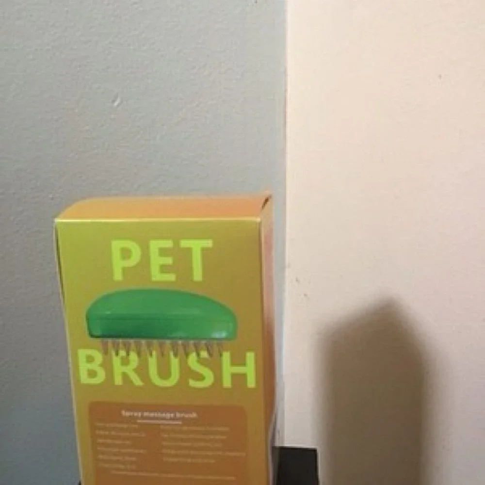 Rechargeable Shedding Hair Spray Hot Steam Easy Pet Grooming Brush for Cat & Dog